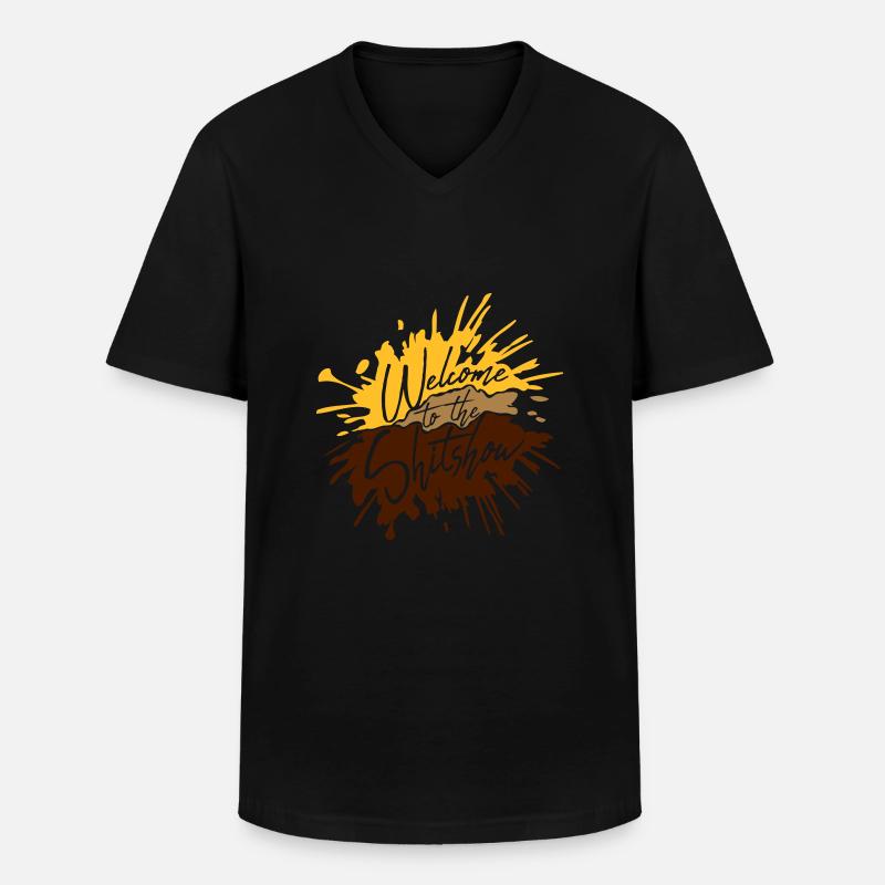 Scheiße Ekelig Shitshow - Männer-T-Shirt mit V-Ausschnitt - Schwarz