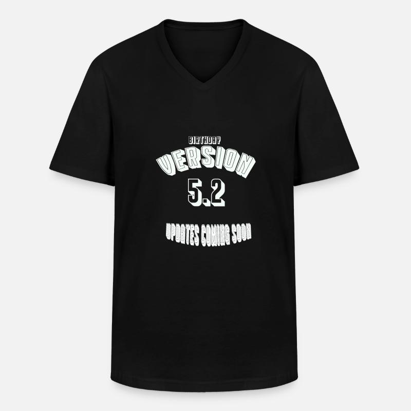 Birthday52 - Männer-T-Shirt mit V-Ausschnitt - Schwarz