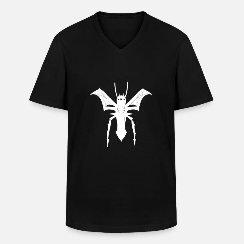 Fliegende Spinne - Männer-T-Shirt mit V-Ausschnitt - Schwarz
