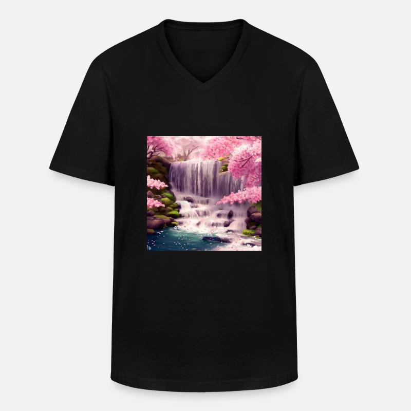 a super blick - Männer-T-Shirt mit V-Ausschnitt - Schwarz