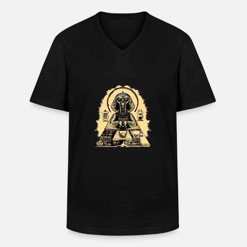 Sphinx Alien Nr. 2 - Männer-T-Shirt mit V-Ausschnitt - Schwarz