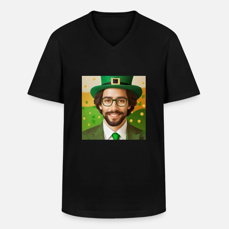 St. Patrick's Day - Männer-T-Shirt mit V-Ausschnitt - Schwarz