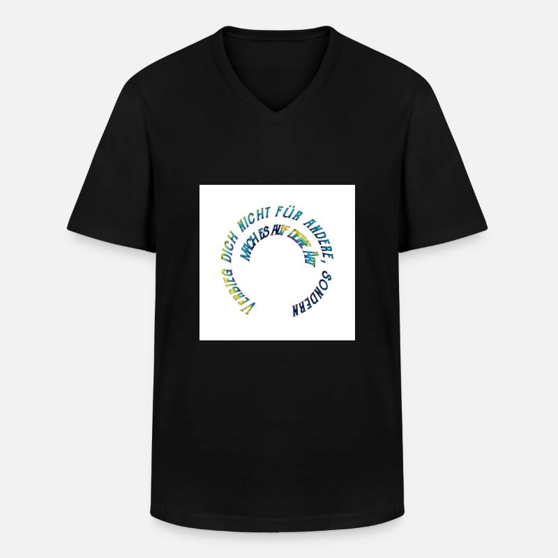 Regenbogenpruch - Männer-T-Shirt mit V-Ausschnitt - Schwarz