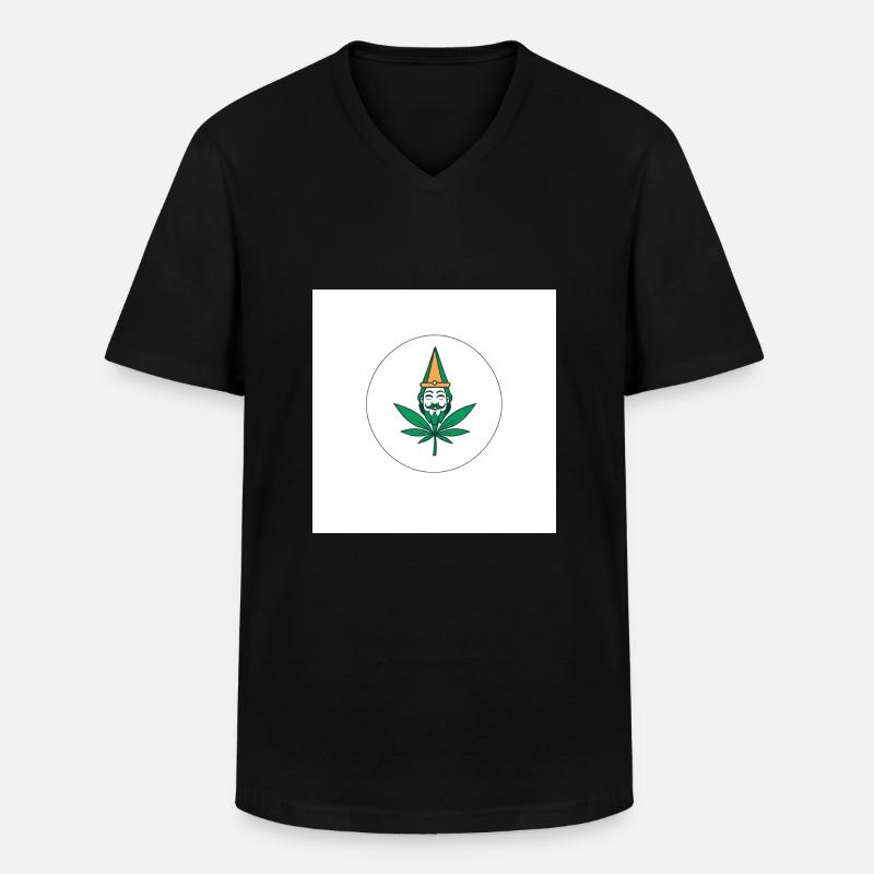 Joint - Männer-T-Shirt mit V-Ausschnitt - Schwarz