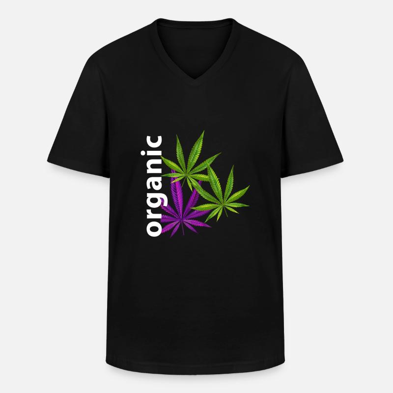CN2 - Männer-T-Shirt mit V-Ausschnitt - Schwarz