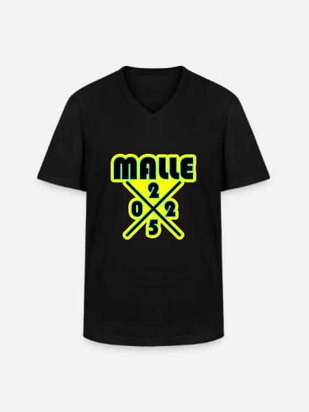 Malle 2025 - Männer-T-Shirt mit V-Ausschnitt - Schwarz