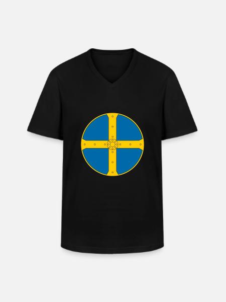 Wikinger - Männer-T-Shirt mit V-Ausschnitt - Schwarz