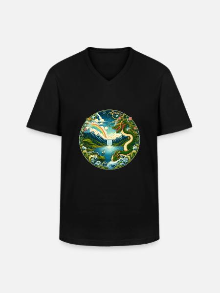 Chinese Fairy Tale - Men's V-Neck T-Shirt - black