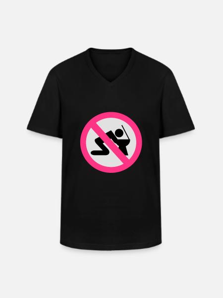 alcohol - Men's V-Neck T-Shirt - black