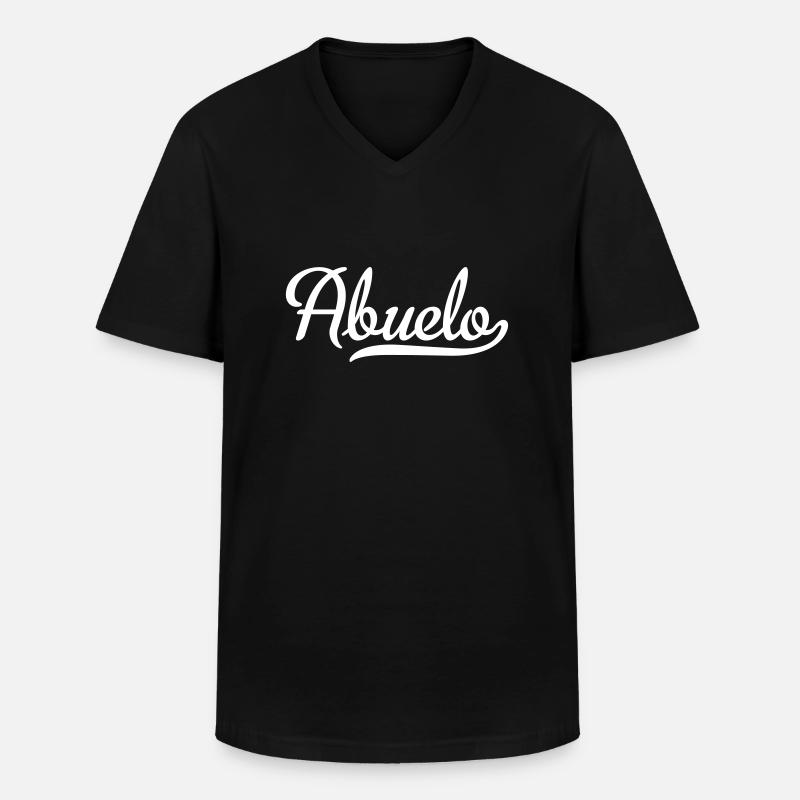 abuelo - Männer-T-Shirt mit V-Ausschnitt - Schwarz
