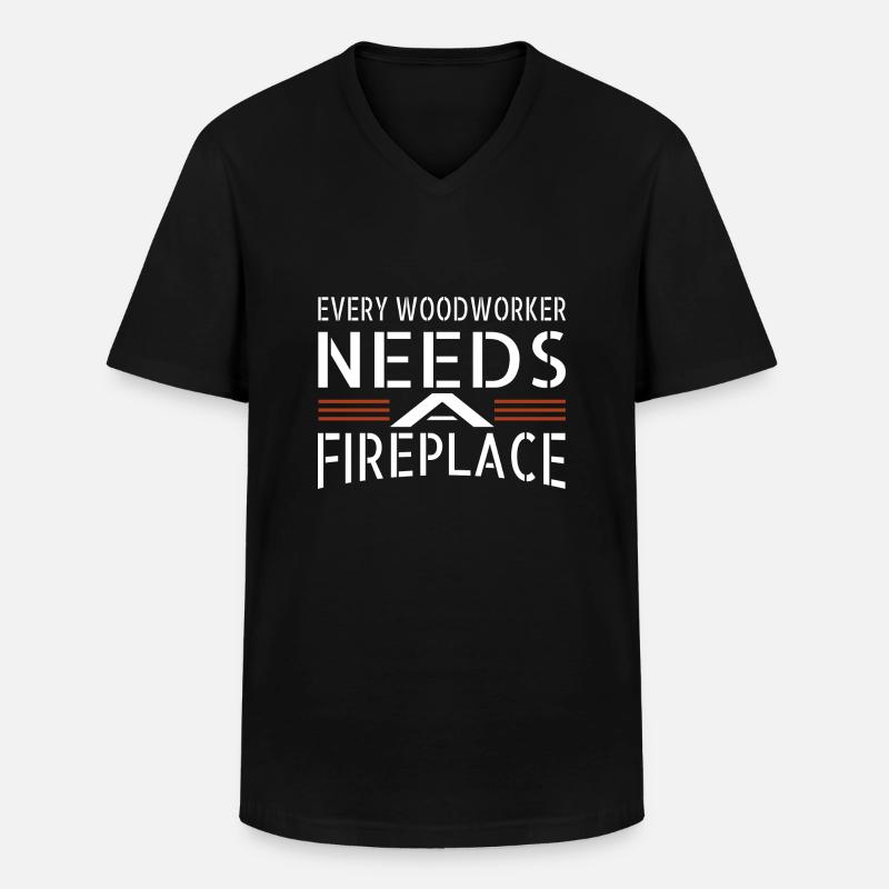 funny quote tools - Männer-T-Shirt mit V-Ausschnitt - Schwarz