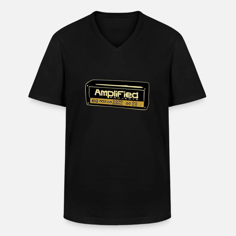 Amplifier - Männer-T-Shirt mit V-Ausschnitt - Schwarz