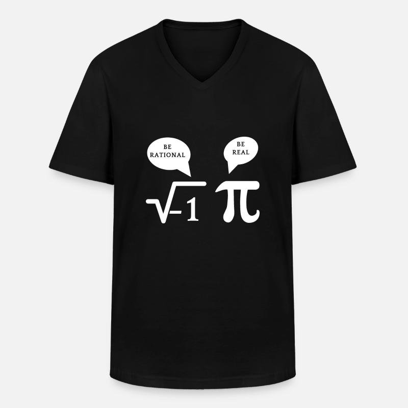 Seien Sie echt - Männer-T-Shirt mit V-Ausschnitt - Schwarz