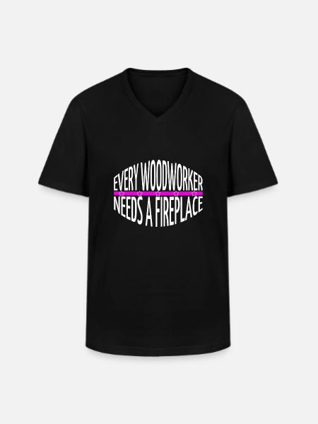 apprentice construction carpenter hobbyists - Men's V-Neck T-Shirt - black
