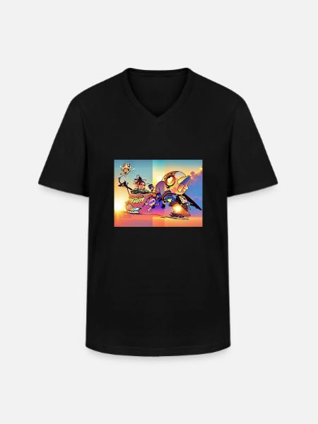 Chill - Men's V-Neck T-Shirt - black