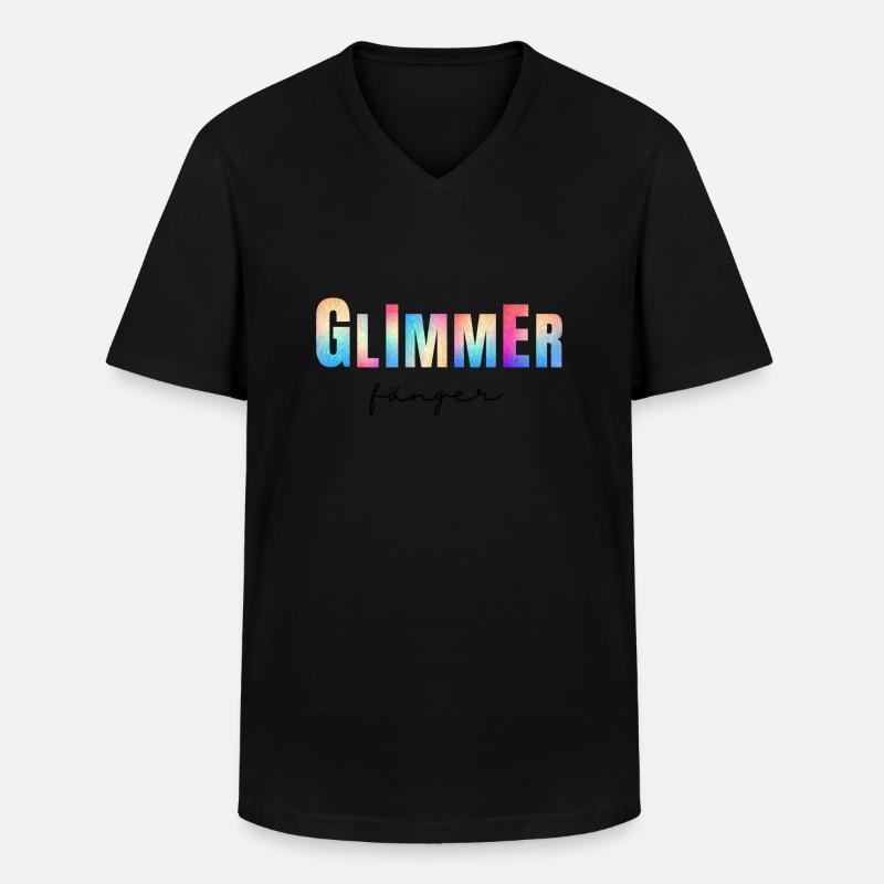 Healing Vibes - Männer-T-Shirt mit V-Ausschnitt - Schwarz