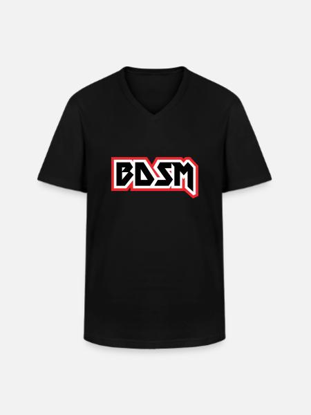 bdsm - Men's V-Neck T-Shirt - black