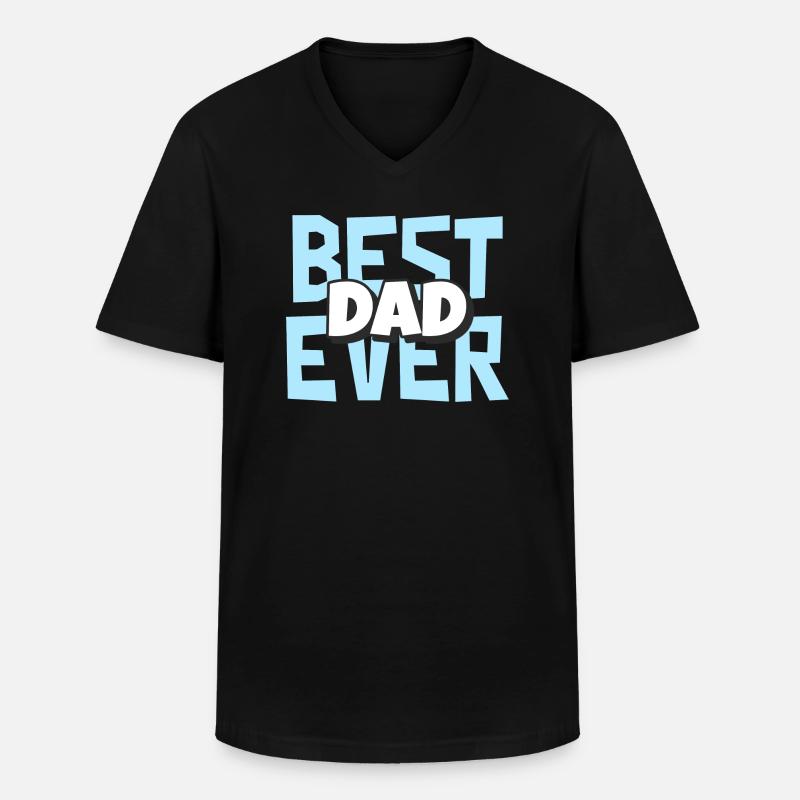 Bester Vater aller Zeiten - Männer-T-Shirt mit V-Ausschnitt - Schwarz