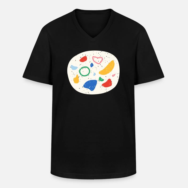 Große Klettergriffe - Männer-T-Shirt mit V-Ausschnitt - Schwarz
