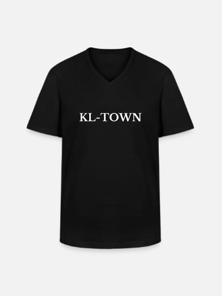 Kaiserslautern KL-Town - Men's V-Neck T-Shirt - black