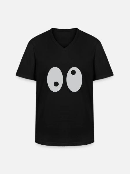 Eyes - Men's V-Neck T-Shirt - black