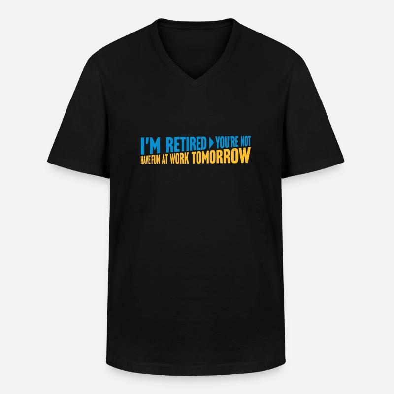 have fun at work - Männer-T-Shirt mit V-Ausschnitt - Schwarz