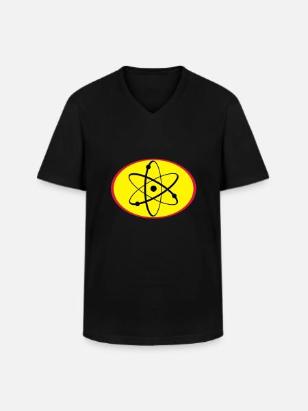 nerdman_042012a_3c - Men's V-Neck T-Shirt - black