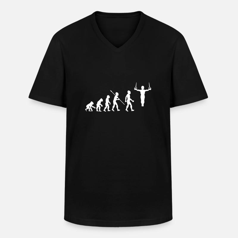 Evolution Gymnastics Gymnastics Acrobatics Gymnastics - Men's V-Neck T-Shirt - black
