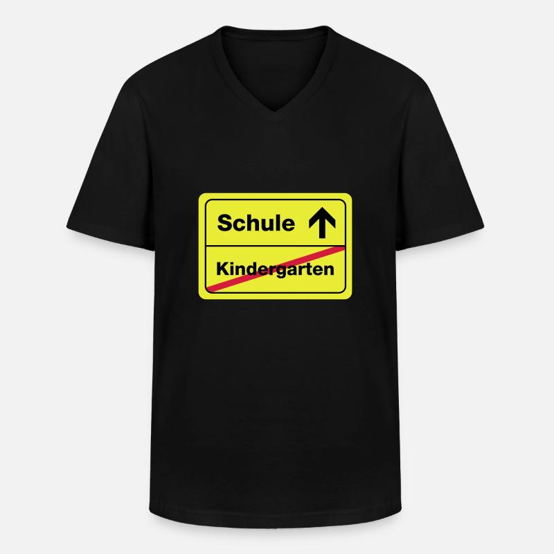 schule , kindergarten - Männer-T-Shirt mit V-Ausschnitt - Schwarz
