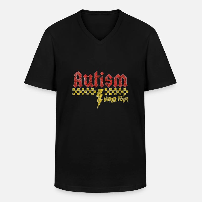 Autismus-Bewusstsein: anders, anders, besser - Männer-T-Shirt mit V-Ausschnitt - Schwarz