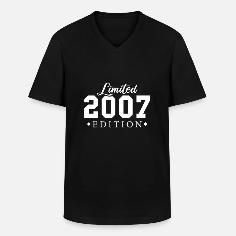 Limited Edition 2007 - Männer-T-Shirt mit V-Ausschnitt - Schwarz