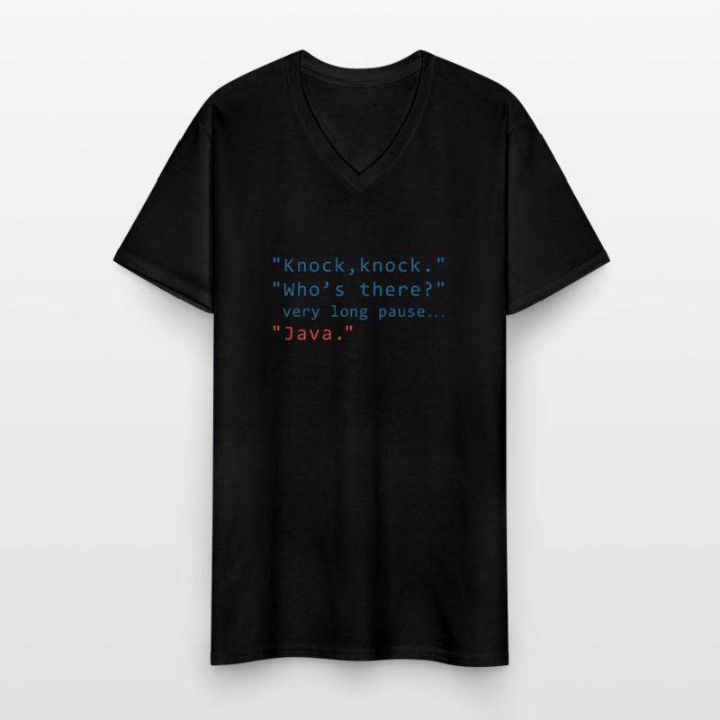 Java Programming Informatic Geschenk Spruch Männer-T-Shirt mit V-Ausschnitt
