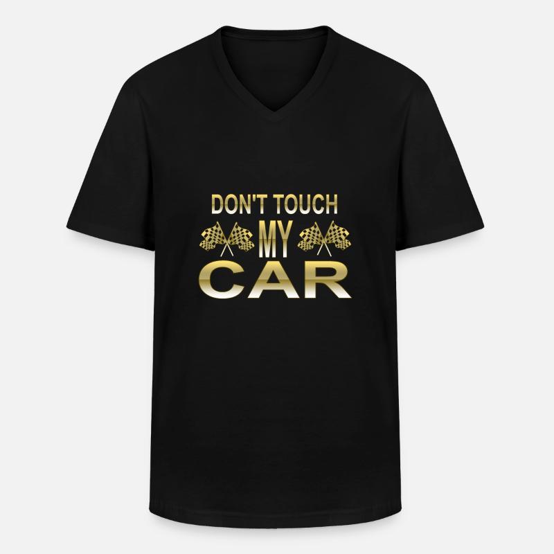 Auto - Männer-T-Shirt mit V-Ausschnitt - Schwarz