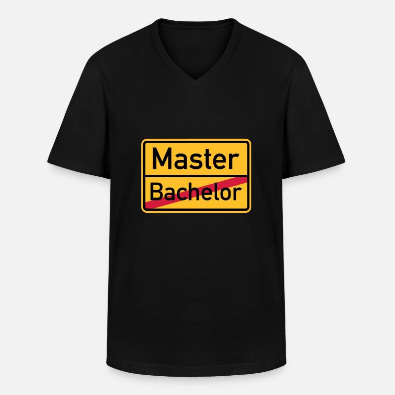 Master - Männer-T-Shirt mit V-Ausschnitt - Schwarz