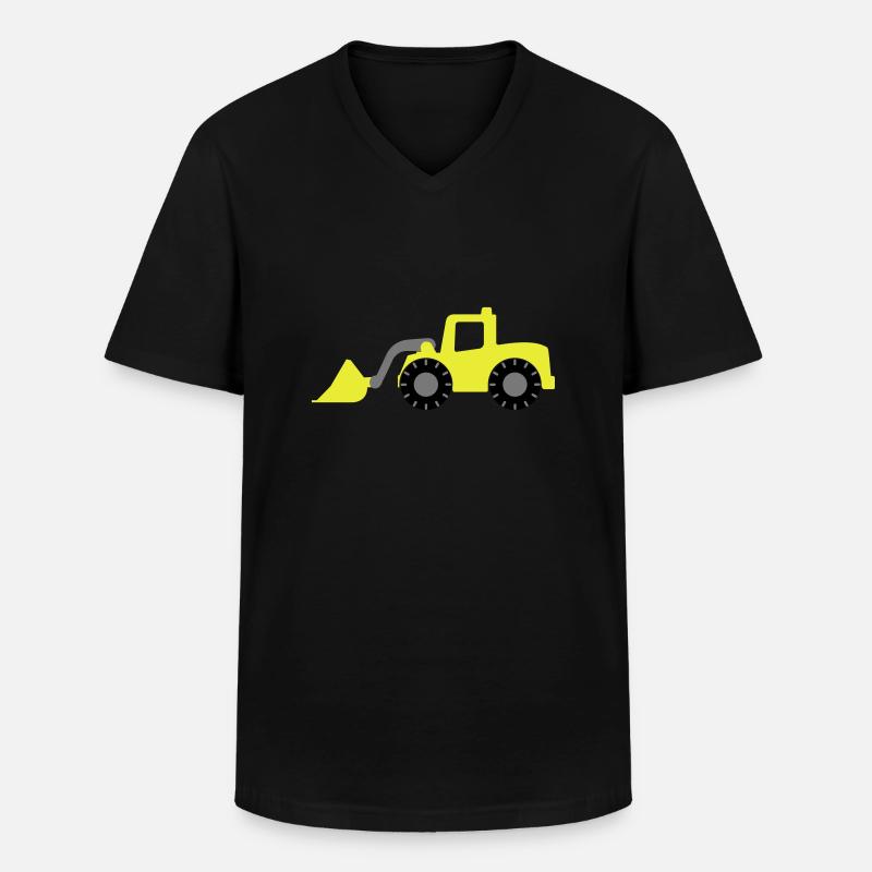 bagger - Männer-T-Shirt mit V-Ausschnitt - Schwarz