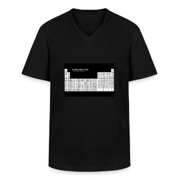 Bier Geek - Das Periodensystem der Hopfen - Männer-T-Shirt mit V-Ausschnitt - Schwarz - Vorne - AI Model Male 178 dark (178cm)