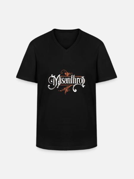Misanthrope - Men's V-Neck T-Shirt - black