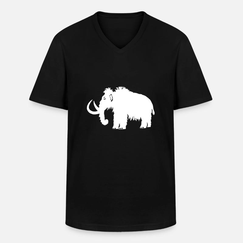Mammut - Männer-T-Shirt mit V-Ausschnitt - Schwarz