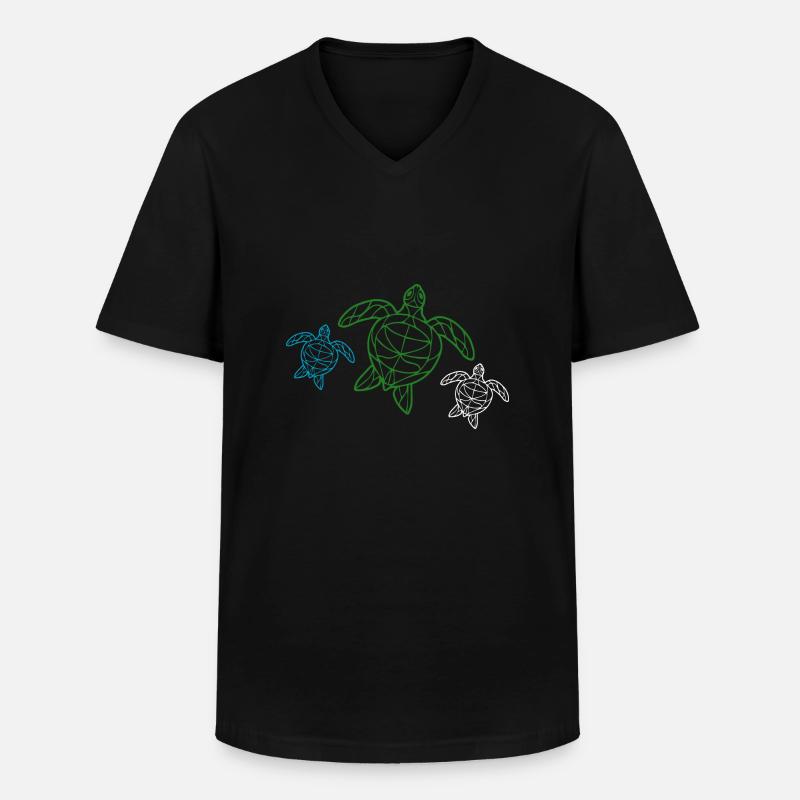 Diving Dive tauchen - Männer-T-Shirt mit V-Ausschnitt - Schwarz
