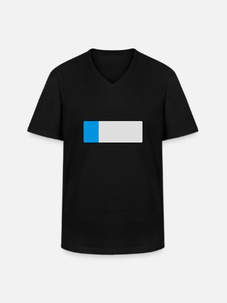 _blank_kurz - Men's V-Neck T-Shirt - black