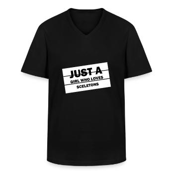Dancing Dance Music - Männer-T-Shirt mit V-Ausschnitt - Schwarz - Vorne - AI Model Male 178 dark (178cm)