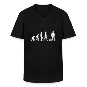Artisan Mécanicien Tournevis Artisanat - T-shirt col V Homme - noir - Devant - AI Model Male 178 dark (178cm)