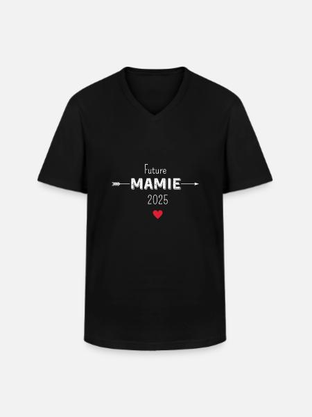 Future Granny 2025 - Men's V-Neck T-Shirt - black