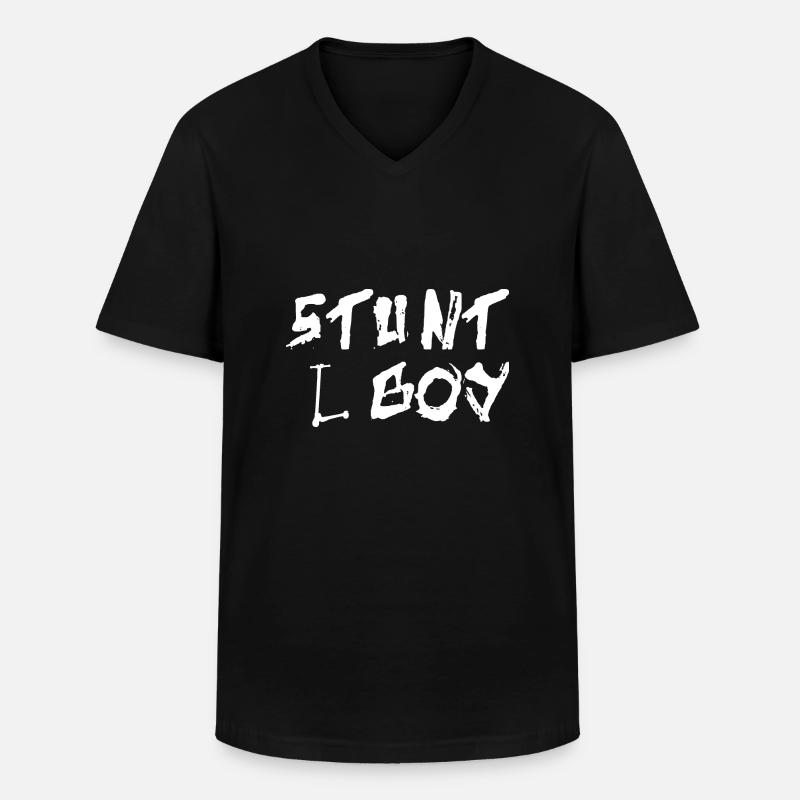 E-Scooter Roller Scooter - Männer-T-Shirt mit V-Ausschnitt - Schwarz