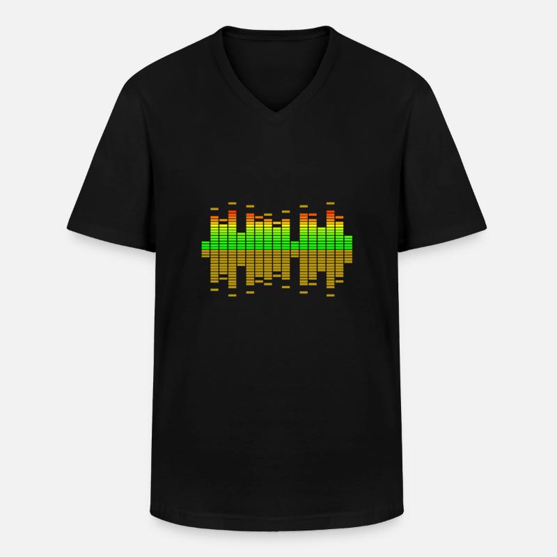 equalizer - Männer-T-Shirt mit V-Ausschnitt - Schwarz