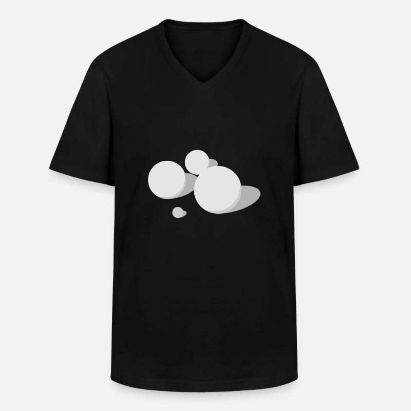 Boule - Männer-T-Shirt mit V-Ausschnitt - Schwarz