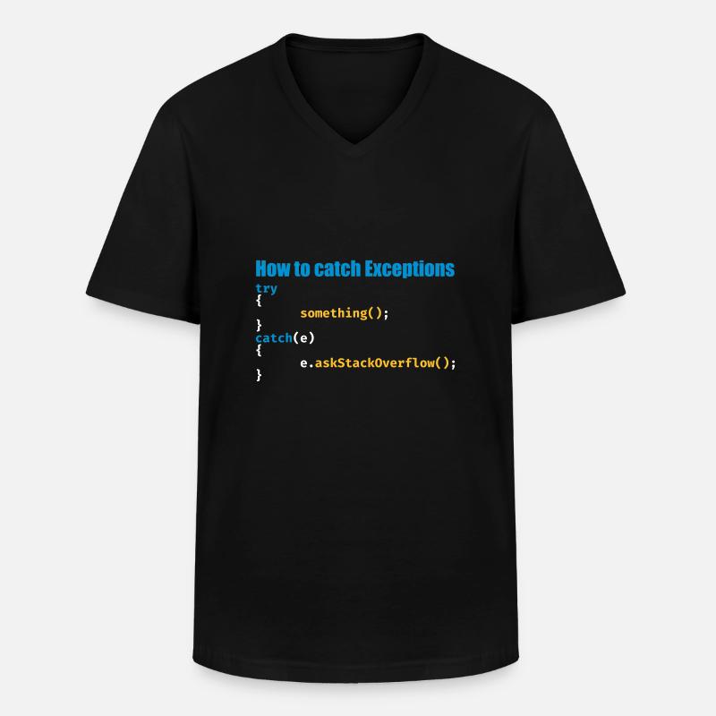Programmierer, Software, Informatik, Developer - Männer-T-Shirt mit V-Ausschnitt - Schwarz