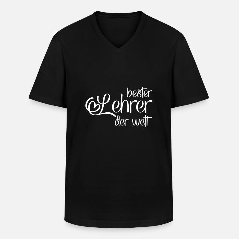 Lehrer - Männer-T-Shirt mit V-Ausschnitt - Schwarz