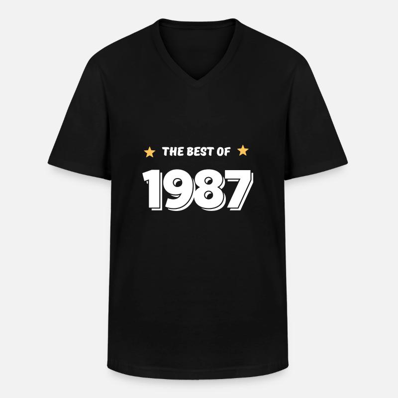 Das Beste aus 1987 - Männer-T-Shirt mit V-Ausschnitt - Schwarz