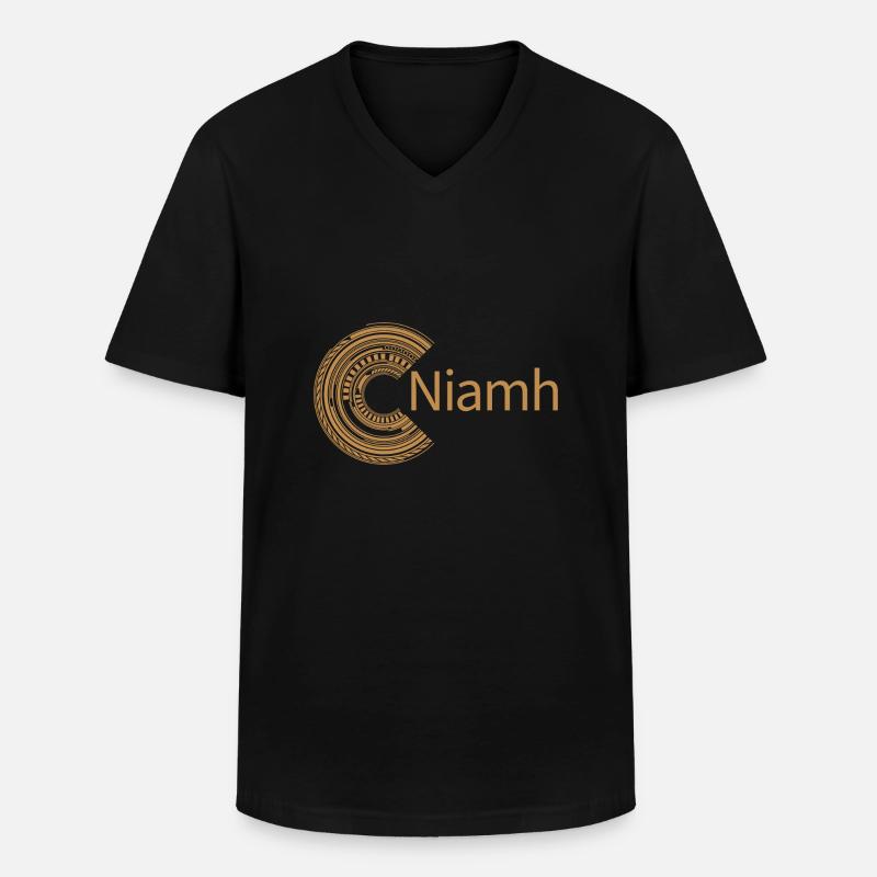 Für Niamh - Männer-T-Shirt mit V-Ausschnitt - Schwarz